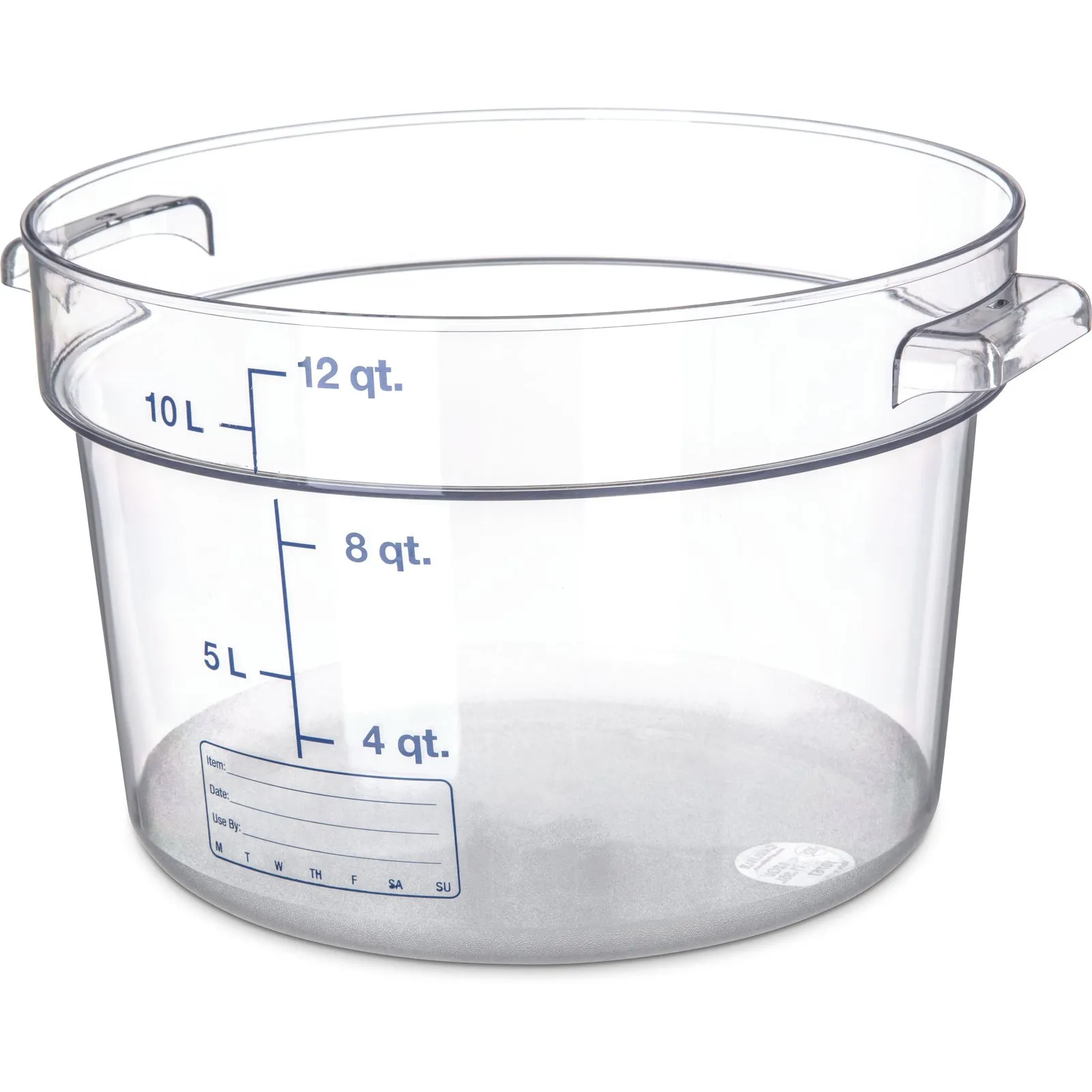 12 Qt Round Clear Container Storplus 10767-07