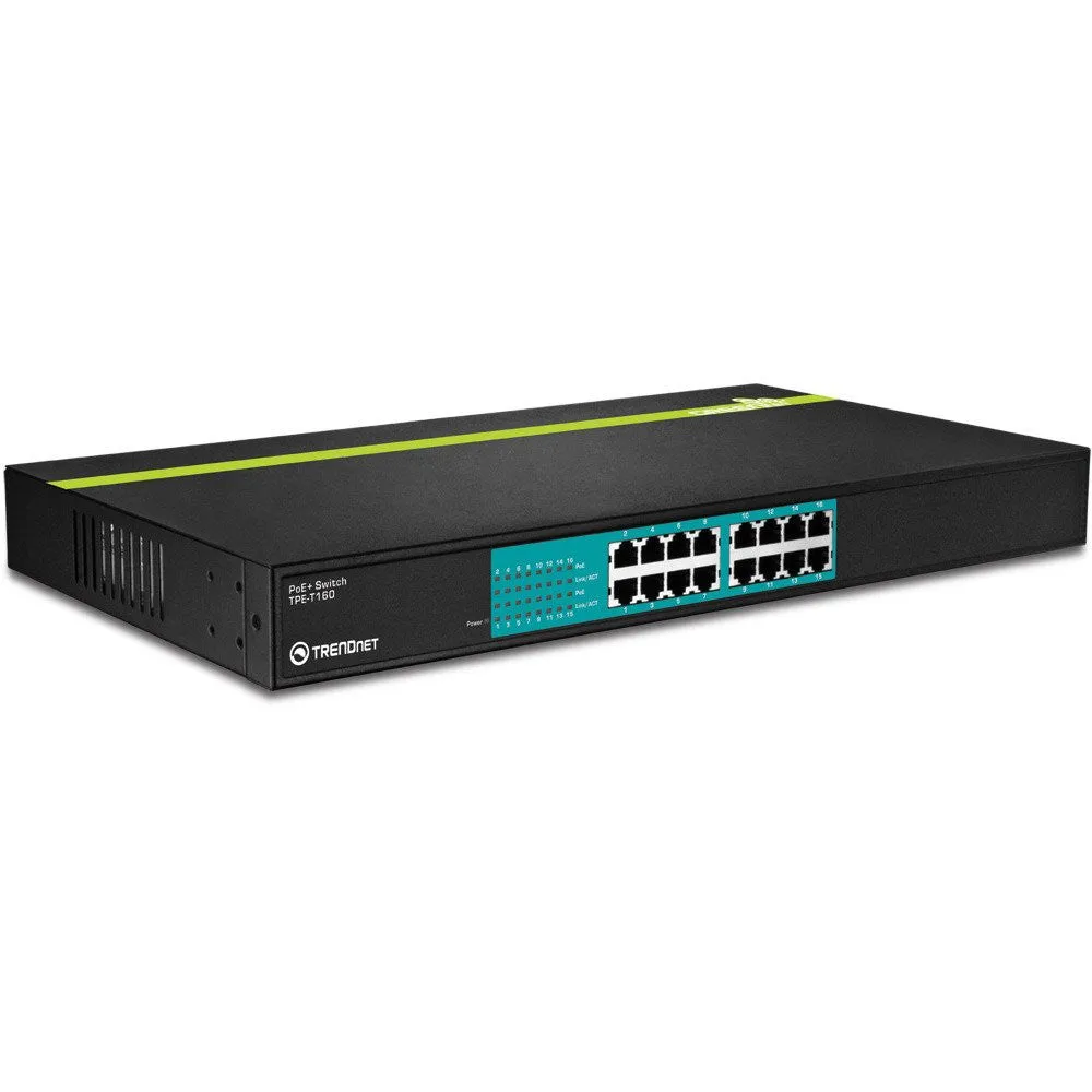 16 Port 30 Watt 10/100Mbps PoE  Switch