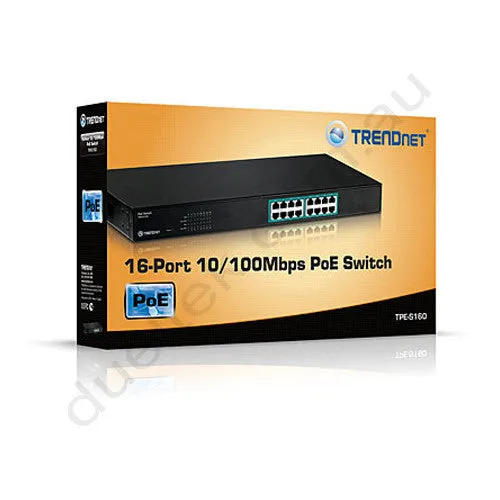 16 Port 30 Watt 10/100Mbps PoE  Switch