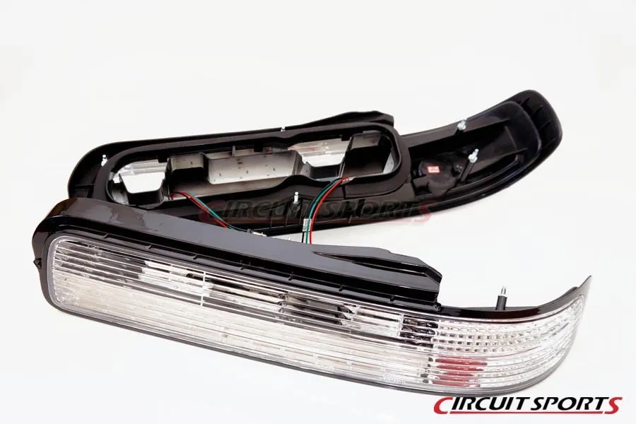 1989-1994 Nissan 240sx Circuit Sports All Clear Rear Tail Lamp Lights for S13 Coupe