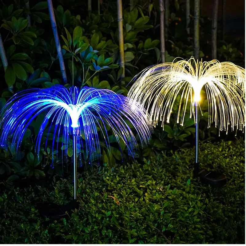 2Pieces Solar Fibre Lamp Dandelion Pi-1