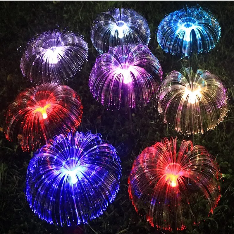 2Pieces Solar Fibre Lamp Dandelion Pi-1