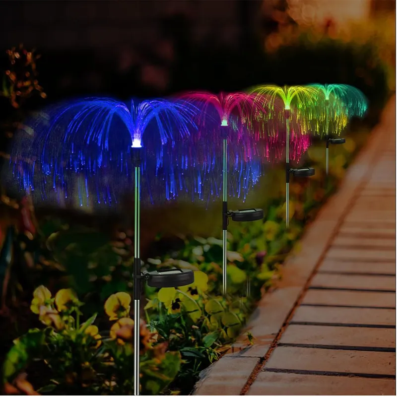 2Pieces Solar Fibre Lamp Dandelion Pi-1