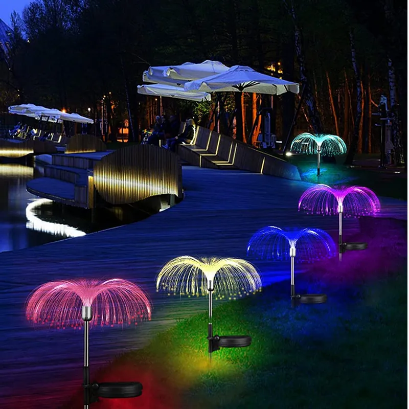 2Pieces Solar Fibre Lamp Dandelion Pi-1