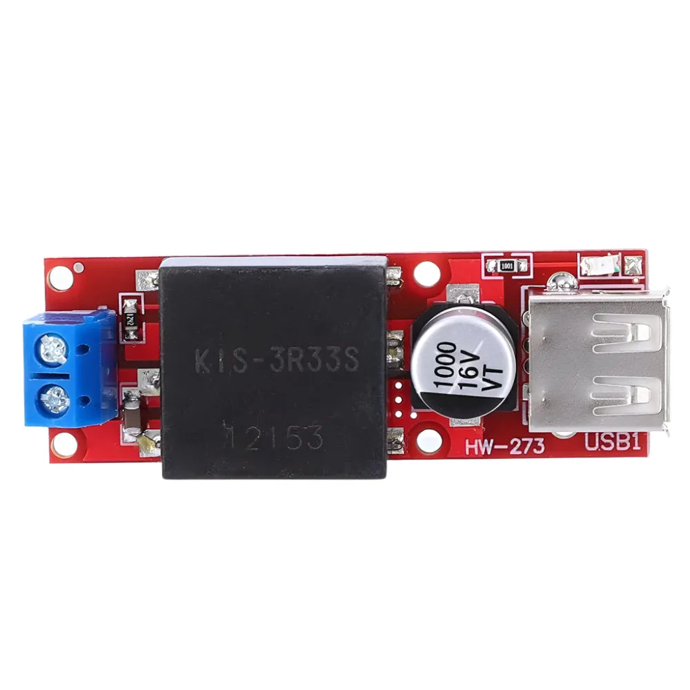 5V USB Output Converter 7V-24V To 5V / 3A, DC DC Step-Down Buck KIS3R33S Module