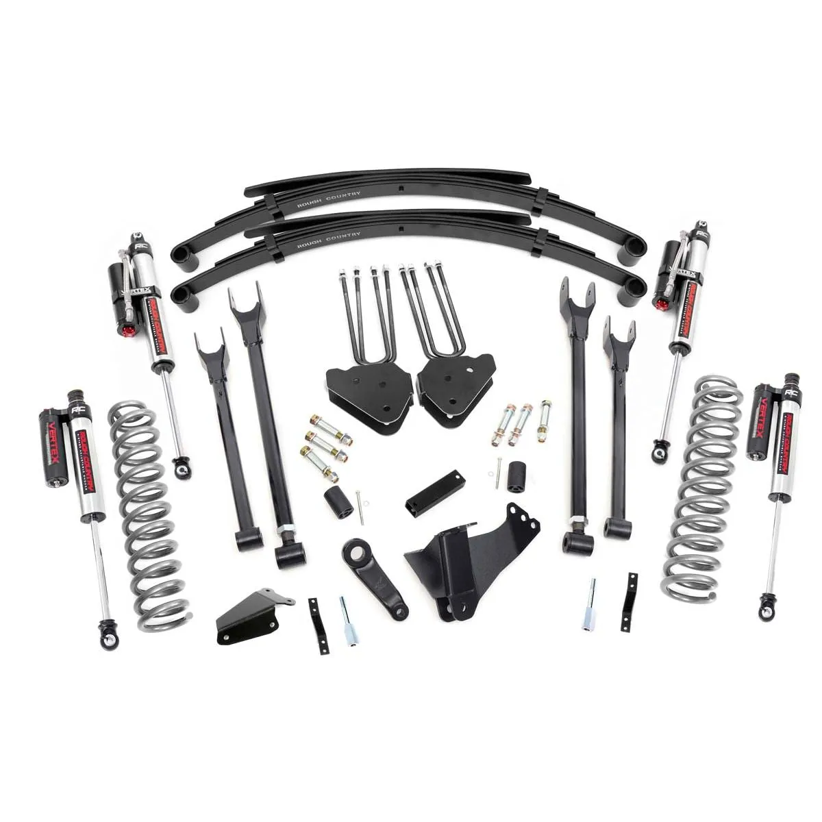 6 Inch Lift Kit - Gas - 4 Link - RR Spring - Vertex - Ford Super Duty (05-07)