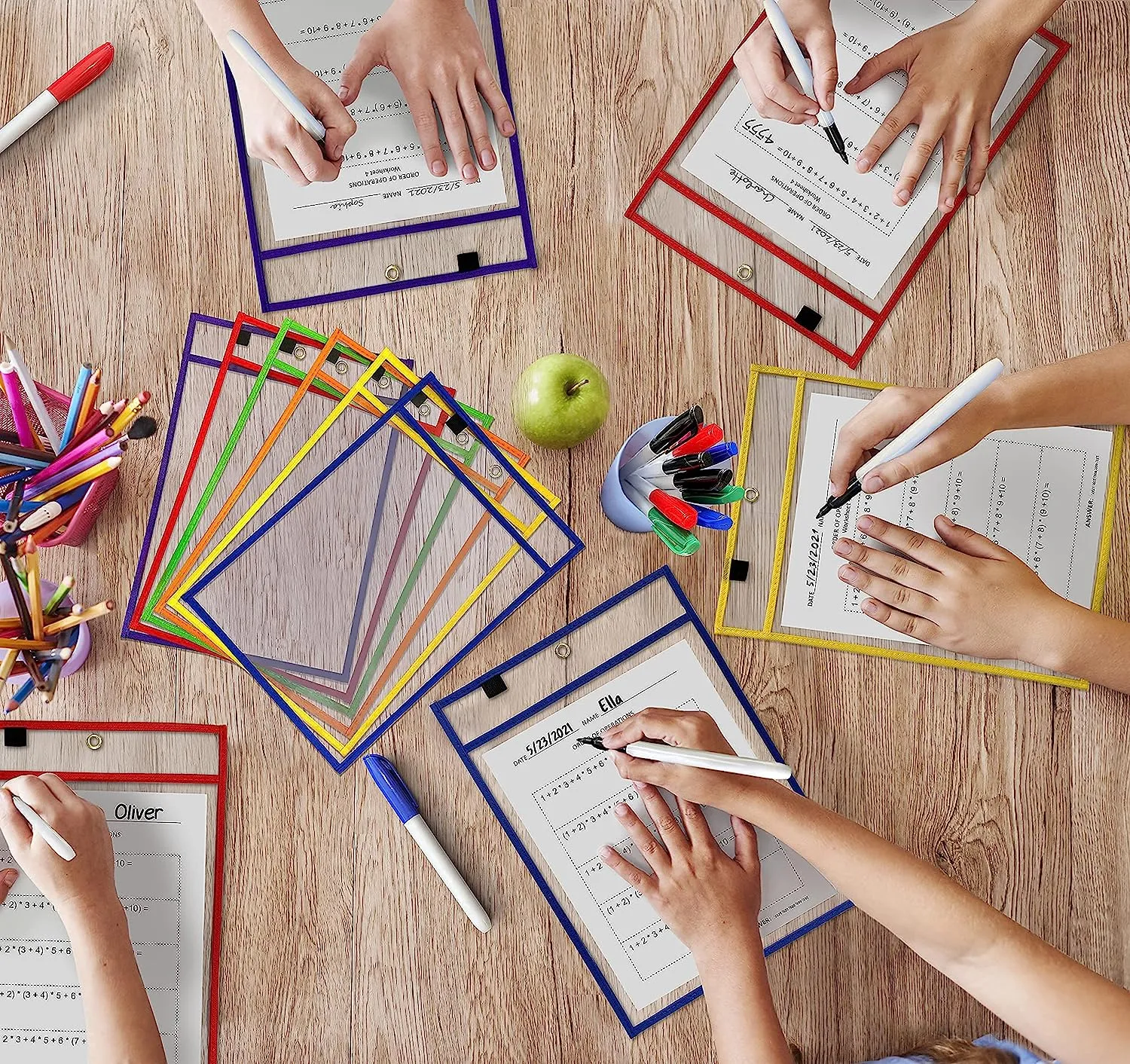 6 pack Dry Erase Pockets