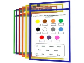 6 pack Dry Erase Pockets