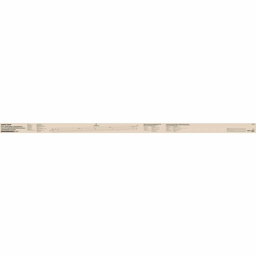 8' LINEAR STRIP WHITE FINISH