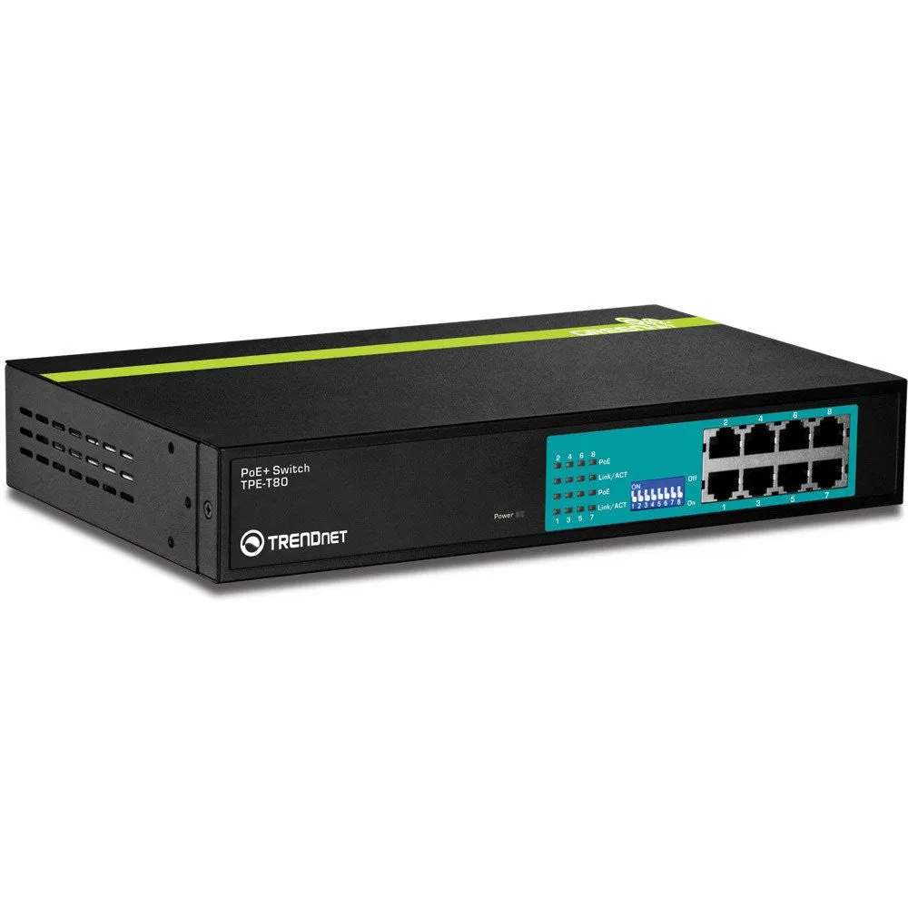 8 Port 30 Watt 10/100Mbps PoE  Switch