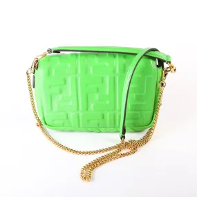 8BS017 FF 1974 Leather Mini Baguette