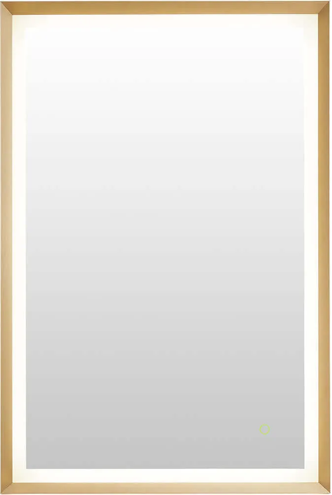 Altair Anti-Fog Dimmable Bathroom LED Vanity Mirror, Matte Black or Gold - 3 Sizes up to 48"