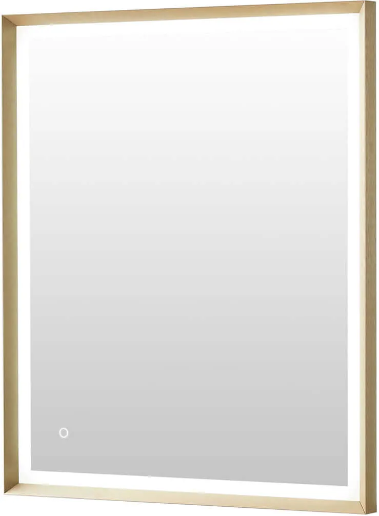 Altair Anti-Fog Dimmable Bathroom LED Vanity Mirror, Matte Black or Gold - 3 Sizes up to 48"