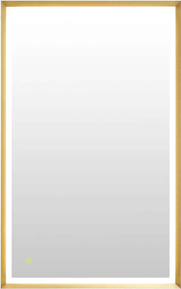 Altair Anti-Fog Dimmable Bathroom LED Vanity Mirror, Matte Black or Gold - 3 Sizes up to 48"