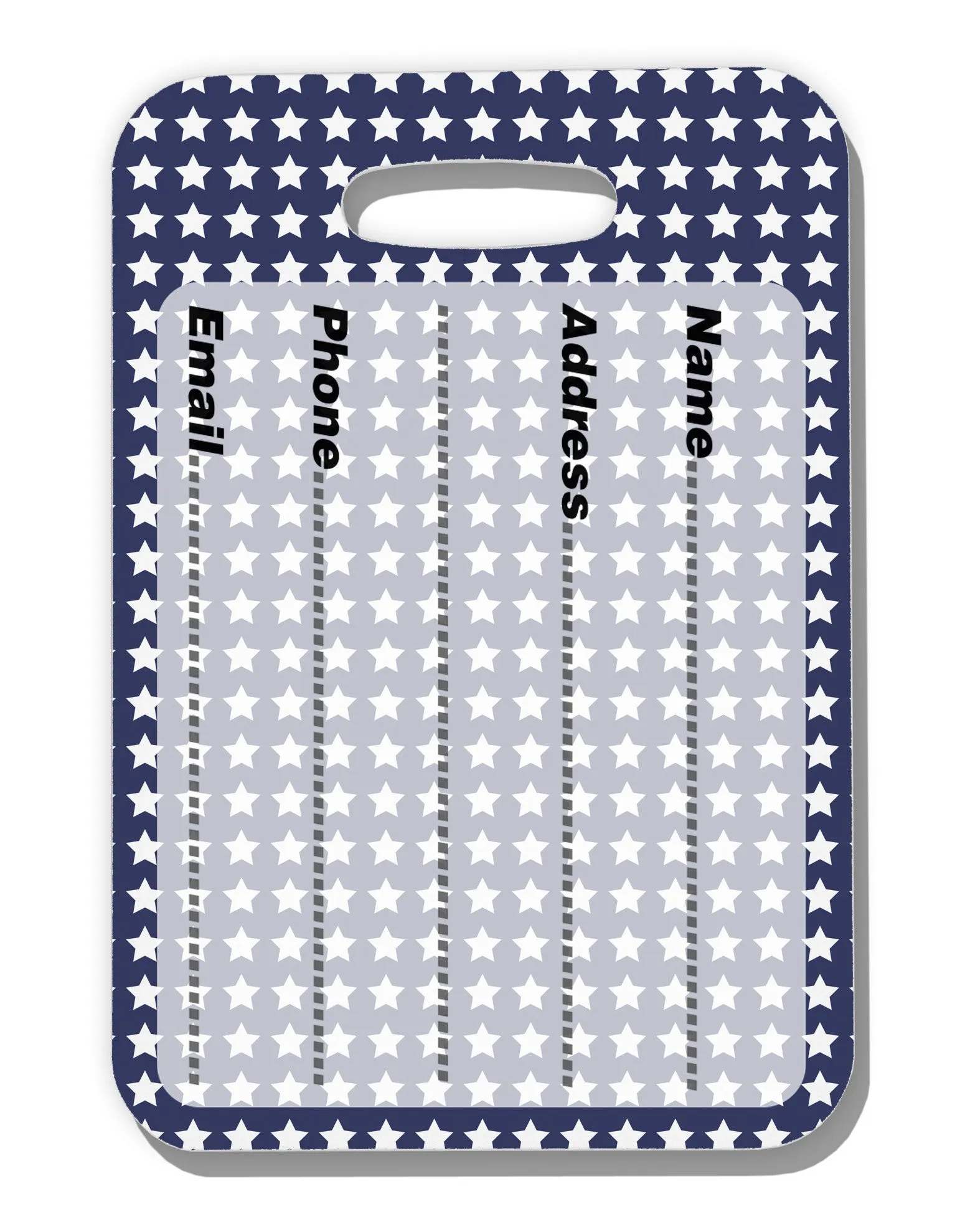 Americana Stars Pattern Luggage Tag Dual Sided All Over Print