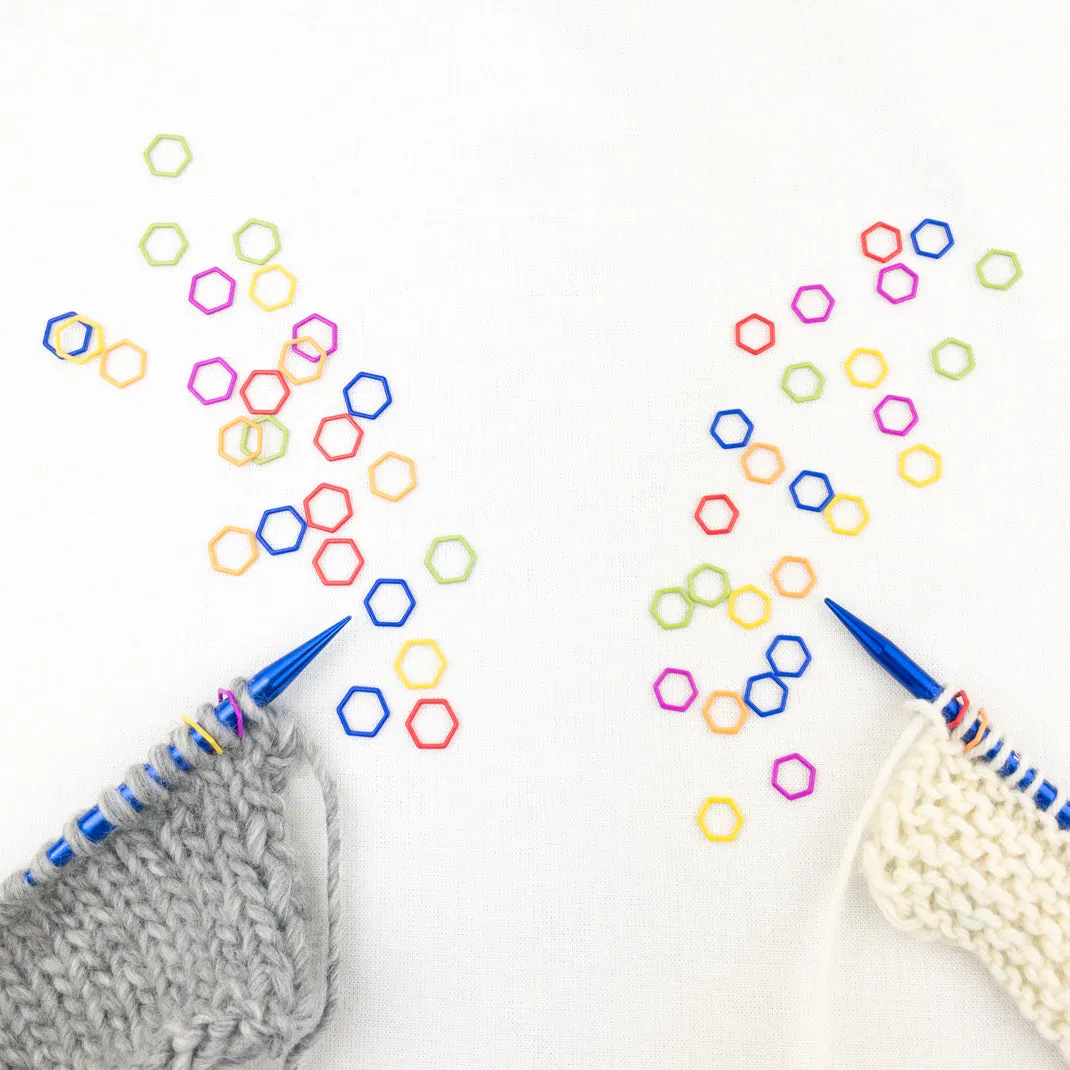 Atelier Rainbow Stitch Markers | 30 Piece Set