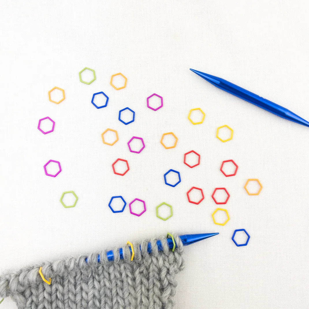 Atelier Rainbow Stitch Markers | 30 Piece Set