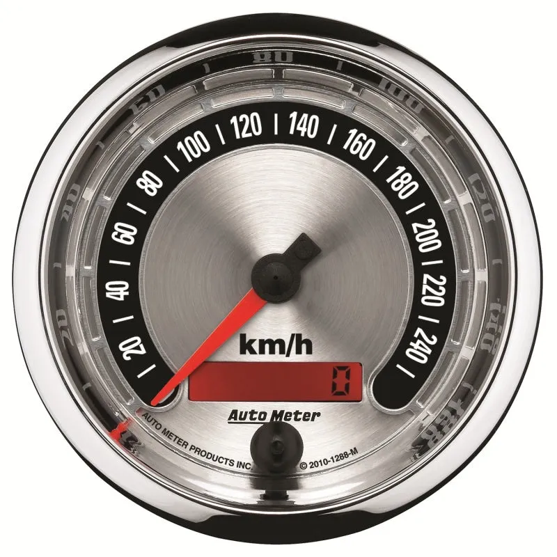 Auto Meter 3-3/8" American Muscle Speedometermeter 260 KPH