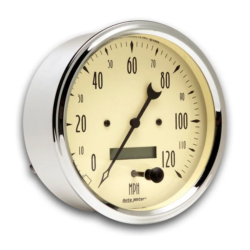 Auto Meter Antique Beige Electric Programmable Speedometer - 5 in.