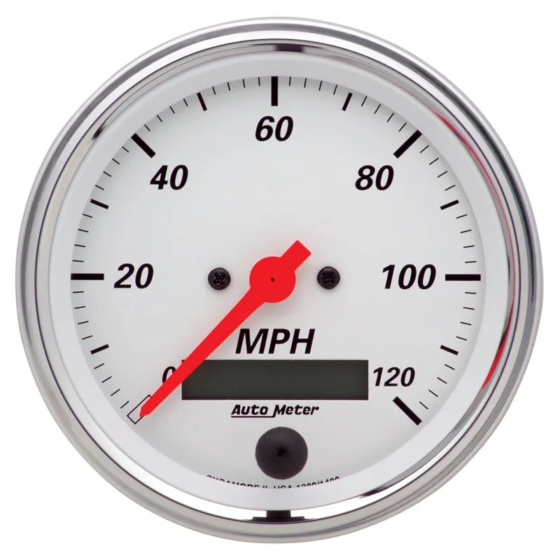 Auto Meter Arctic White Electric Programmable Speedometer - 3-3/8 in.