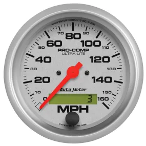 AutoMeter 4488 GAUGE; SPEEDO; 3 3/8in.; 160MPH; ELEC. PROGRAM W/LCD ODO; ULTRA-LITE