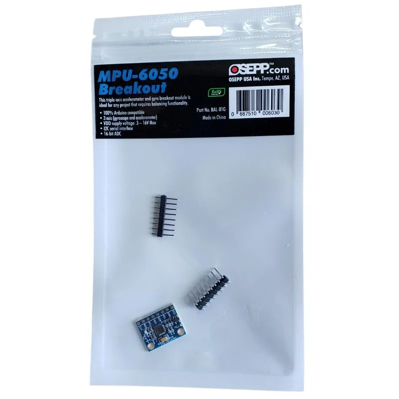 BAL-01G - ACCELEROMETER AND GYRO BREAKOUT BALANCING MODULE