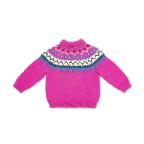 Bernat Family Knit Child Yoke Sweater