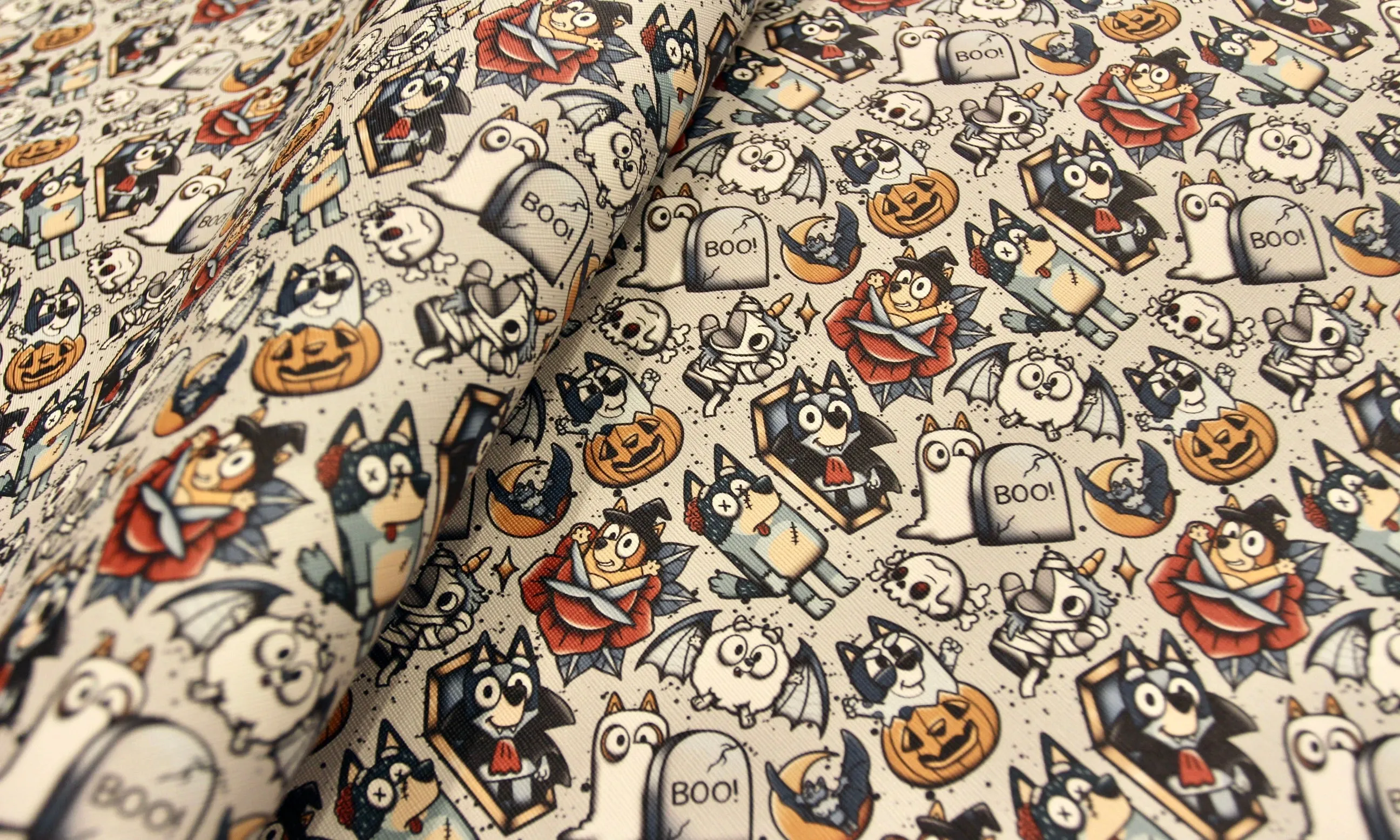 Blue Dog Halloween | 18" Vinyl Roll