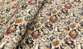 Blue Dog Halloween | 18" Vinyl Roll