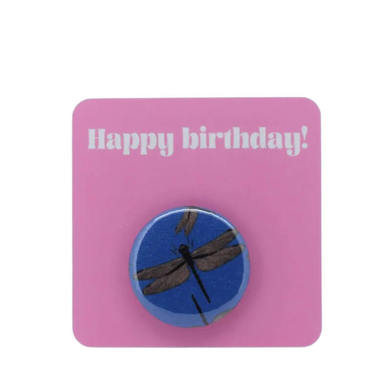 Button Badge - A dance of dragonflies