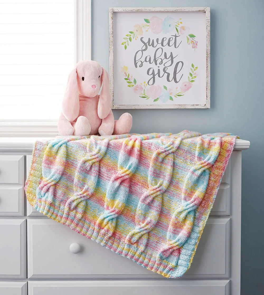 Cabled Baby Blanket