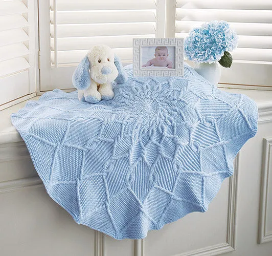 Cables Round and Round Blanket