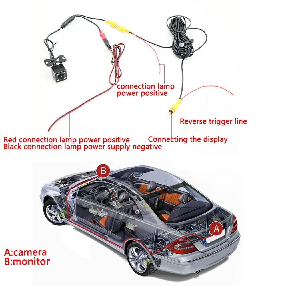 Car Camera Rearview Camera Universal Mount Rear Camera Backup