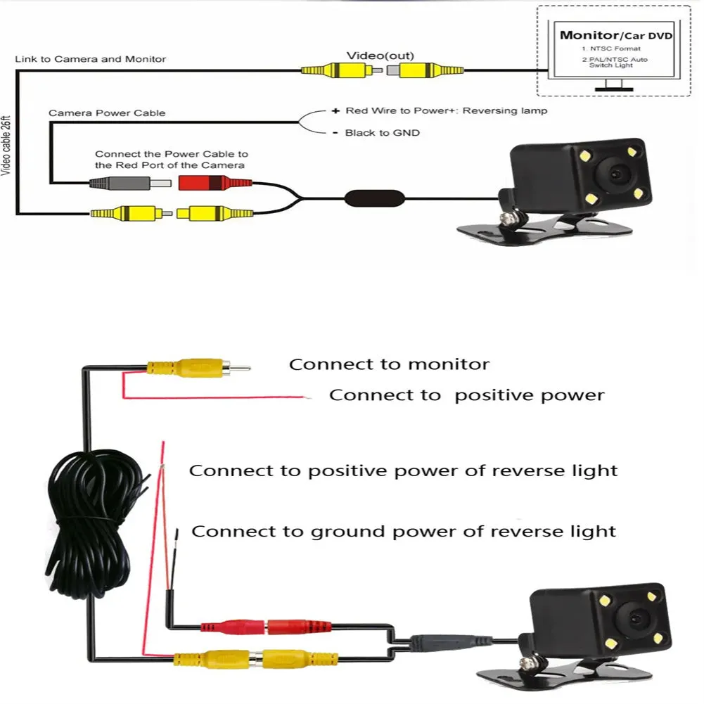 Car Camera Rearview Camera Universal Mount Rear Camera Backup