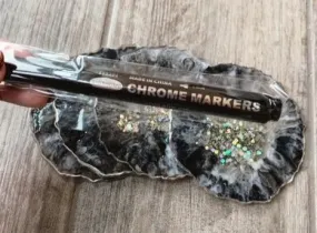 Chrome Metallic Silver Large Paint Pen Marker for Resin Art