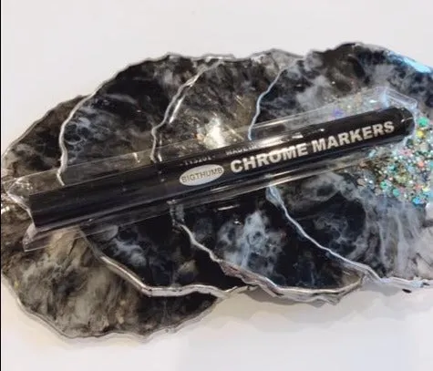 Chrome Metallic Silver Large Paint Pen Marker for Resin Art