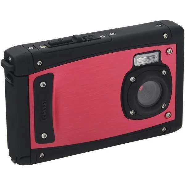 COLEMAN C40WP-R 20.0-Megapixel VentureHD 1080p Underwater Digital Camera (Red)