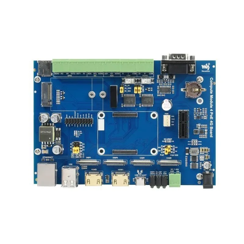 Compute Module 4 Industrial IoT Base Board