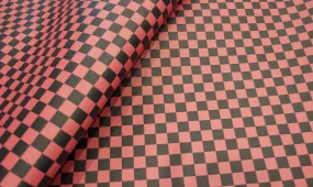Coral Checkers | 18" Vinyl Roll