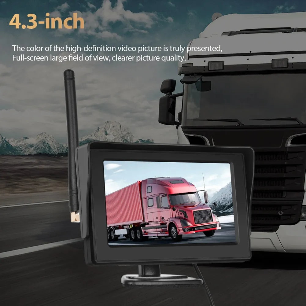 Digital Wireless Car Monitor 4.3 Inch Lcd Display Night Vision