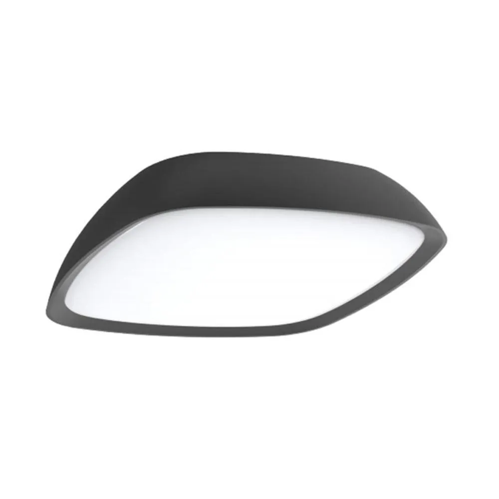 Doccia LED Exterior Wall or Ceiling Light in Dark Grey or White