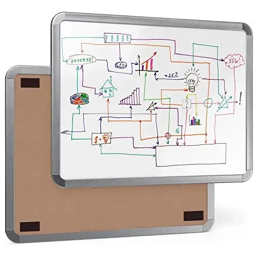 Dry Erase Magnetic White Board (11 x 14)inches with 2 Pens and 1 Eraser
