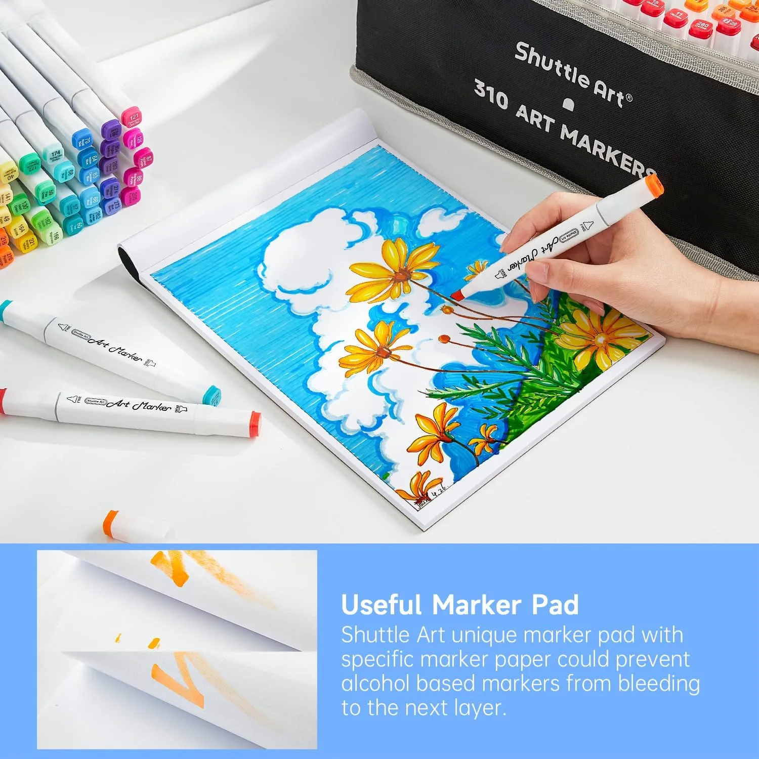 Dual Tip Art Markers - Set of 310   9