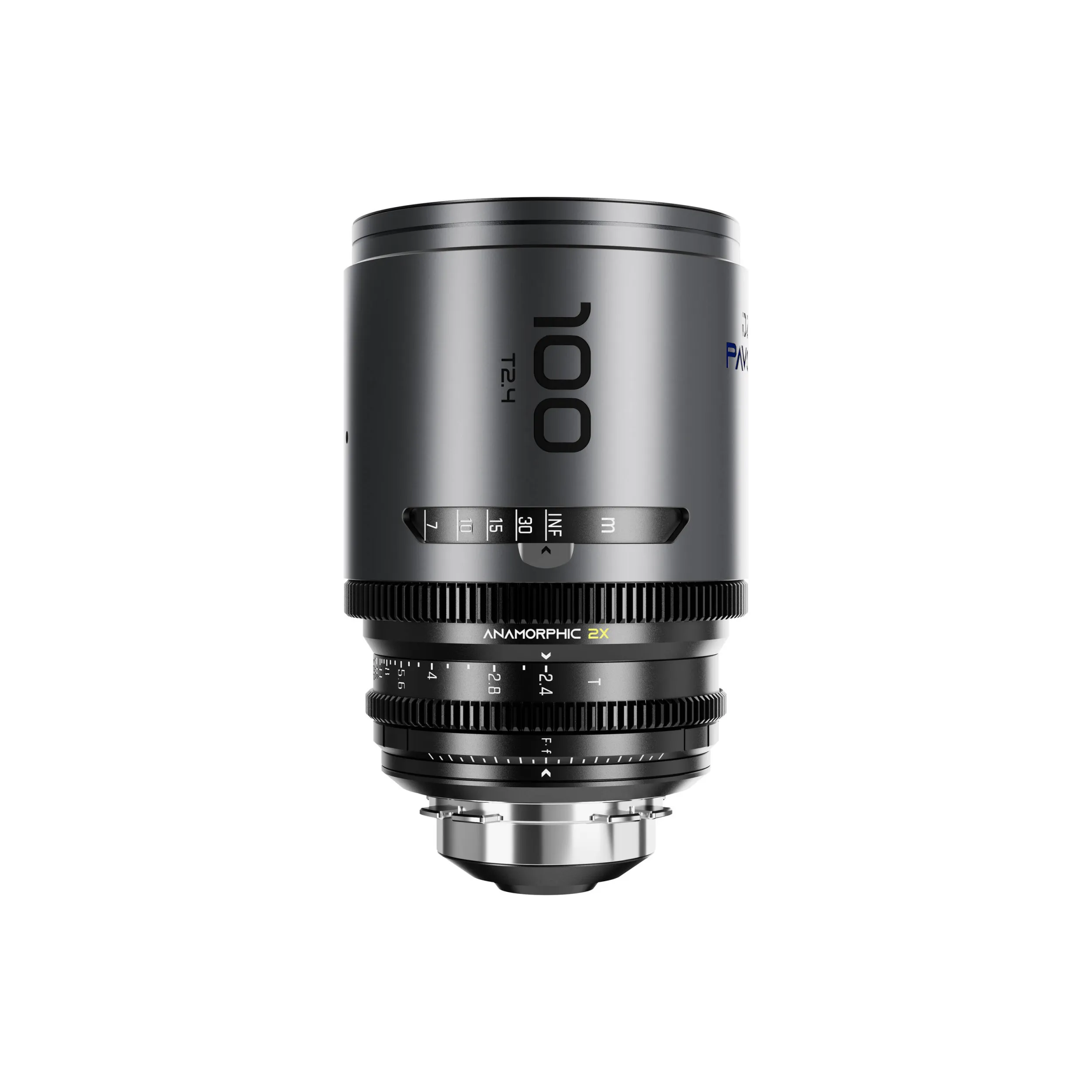 DZOFilm Pavo 2x anamorphic 6-lens set 28/32/40/55/75/100mm T2.1 - T2.4 (100mm) Blue Coating- PL&EF mount (feet)