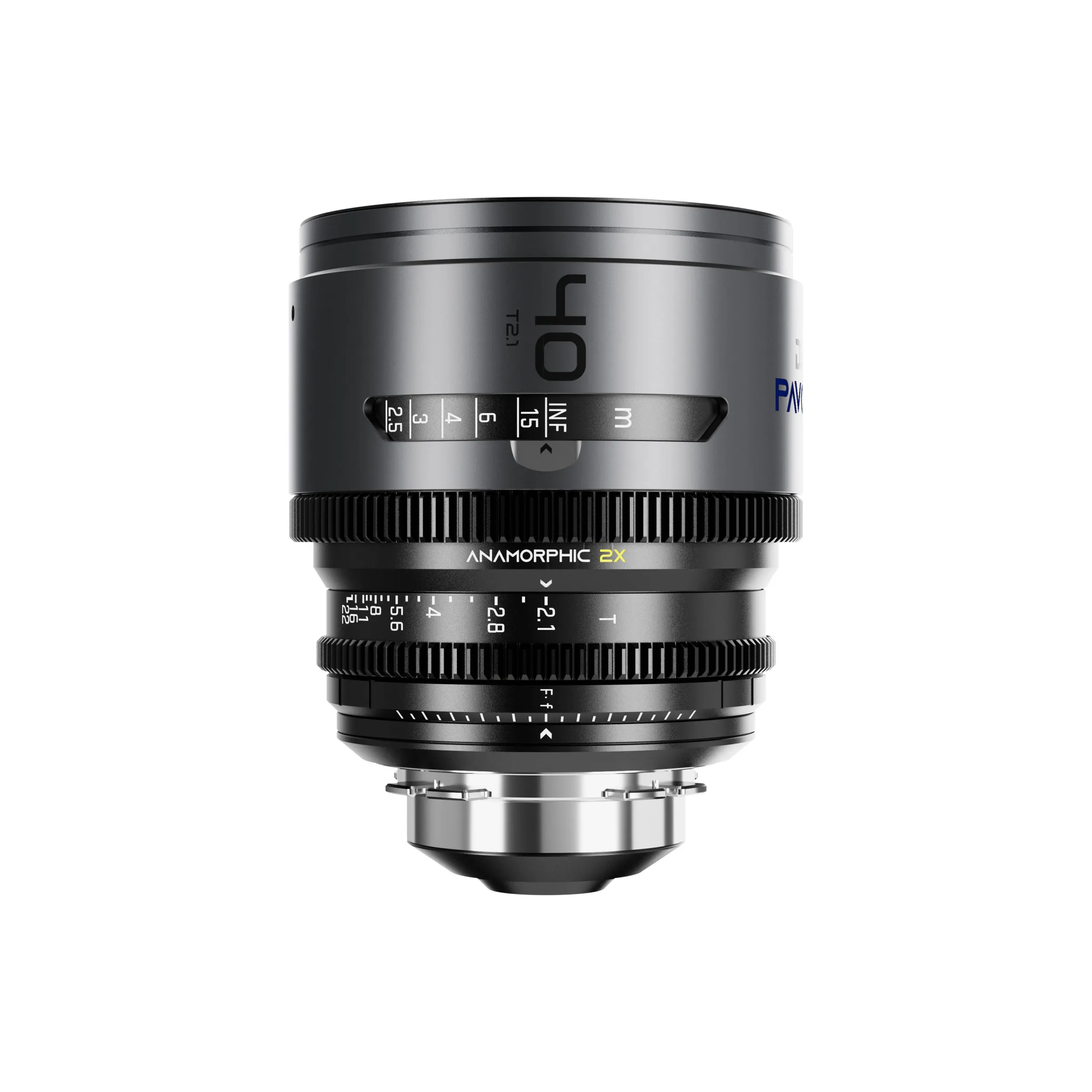 DZOFilm Pavo 2x anamorphic 6-lens set 28/32/40/55/75/100mm T2.1 - T2.4 (100mm) Blue Coating- PL&EF mount (feet)