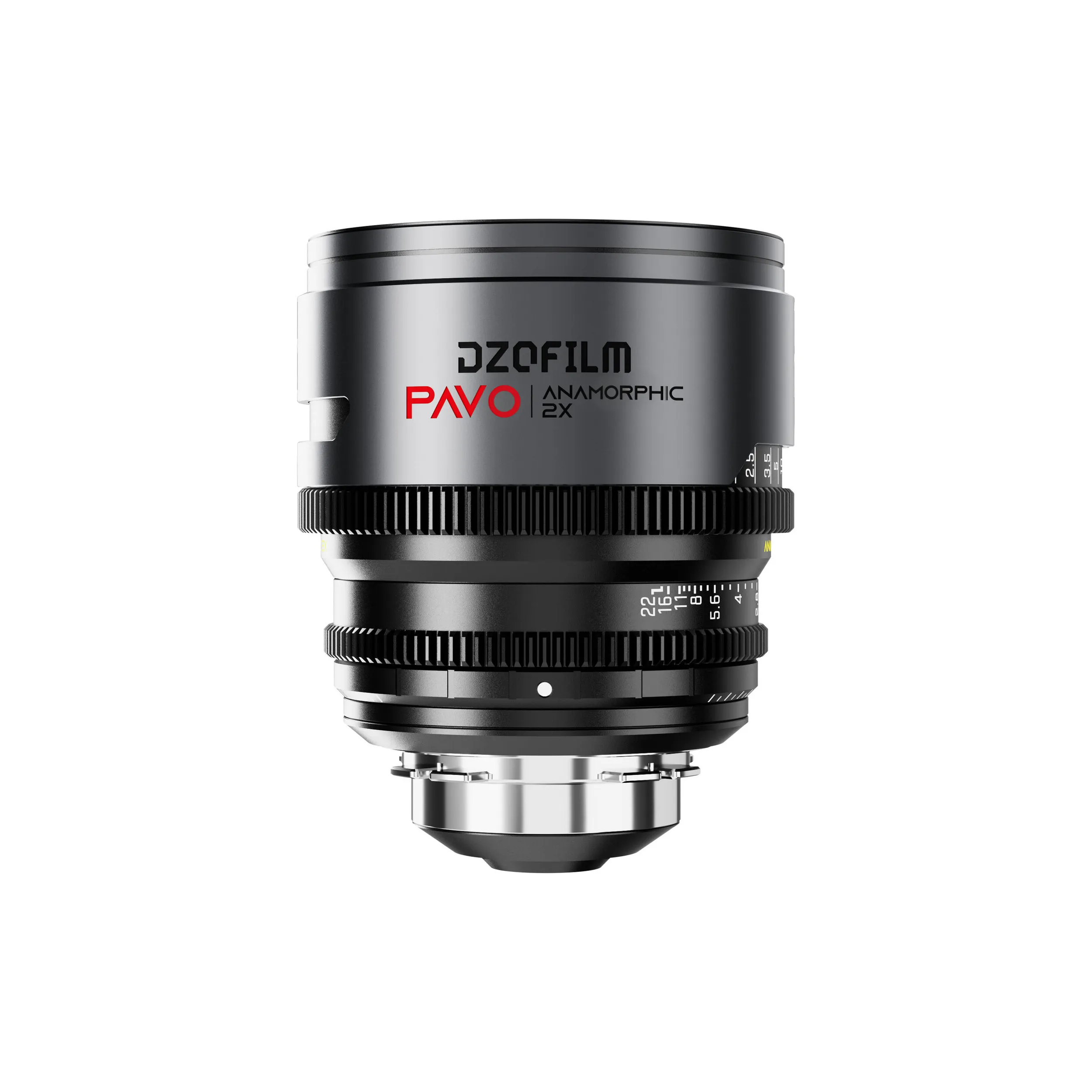 DZOFilm Pavo 2x anamorphic 6-lens set 28/32/40/55/75/100mm T2.1 -T2.4 (100mm) Neutral Coating- PL&EF mount (feet)