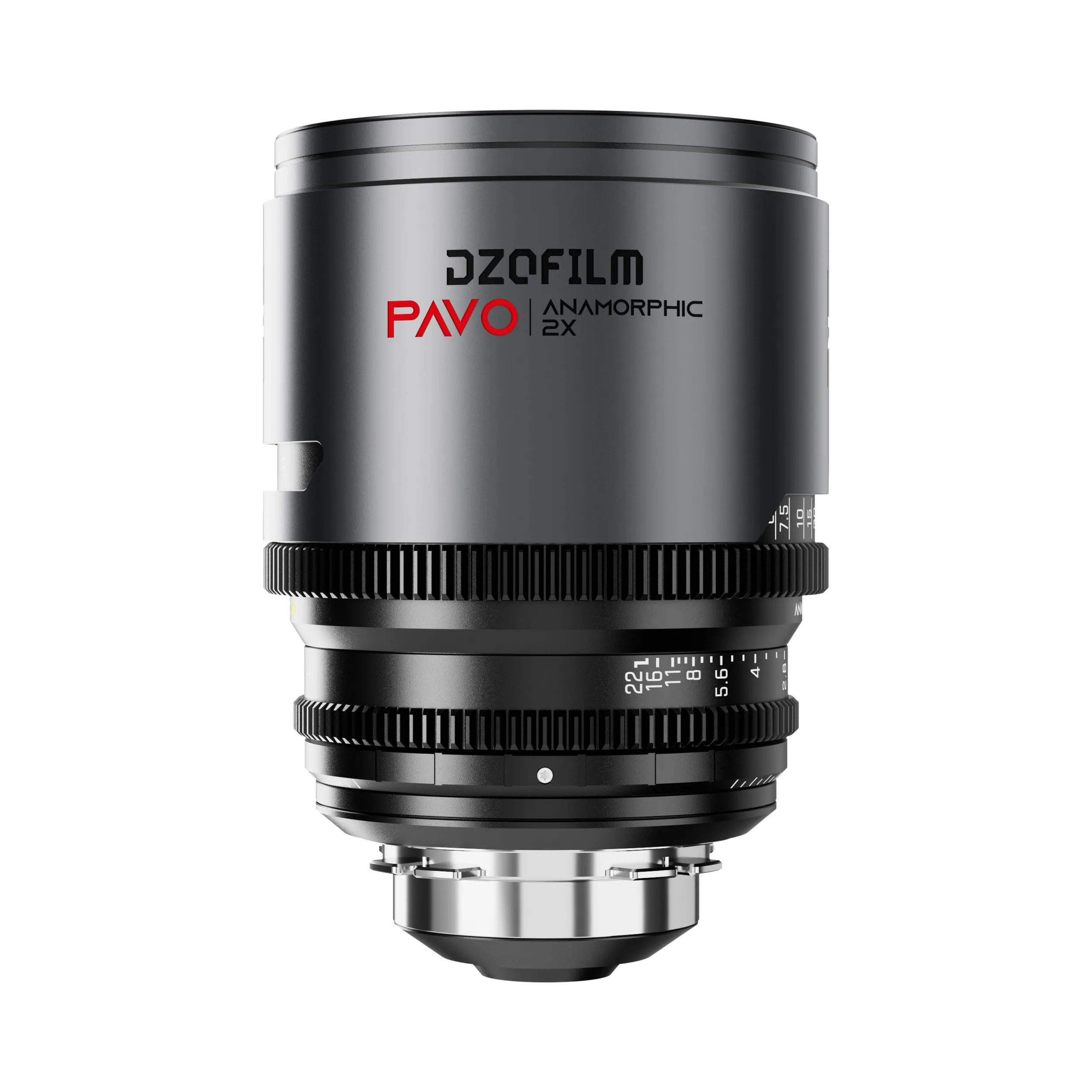 DZOFilm Pavo 2x anamorphic 6-lens set 28/32/40/55/75/100mm T2.1 -T2.4 (100mm) Neutral Coating- PL&EF mount (feet)