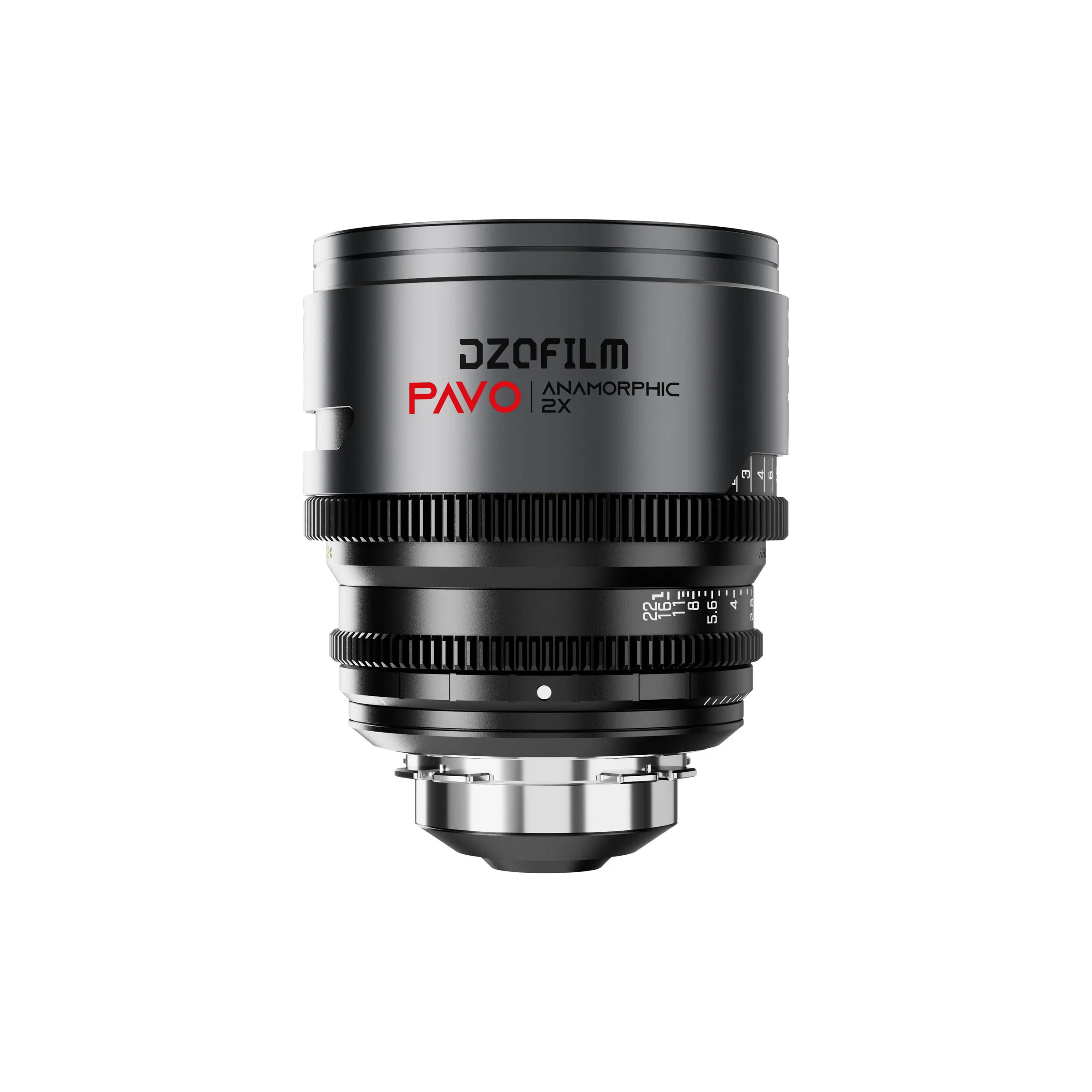 DZOFilm Pavo 2x anamorphic 6-lens set 28/32/40/55/75/100mm T2.1 -T2.4 (100mm) Neutral Coating- PL&EF mount (feet)
