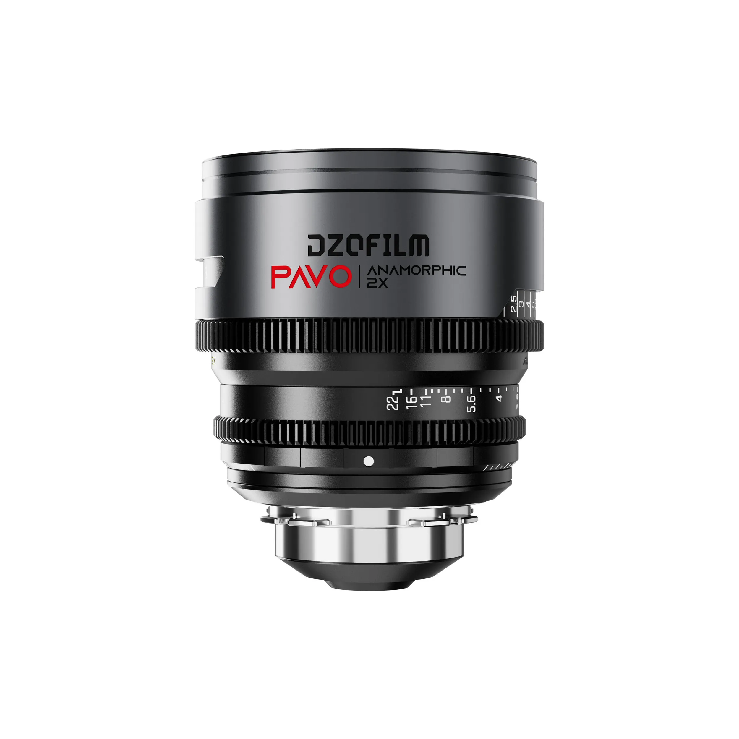 DZOFilm Pavo 2x anamorphic 6-lens set 28/32/40/55/75/100mm T2.1 -T2.4 (100mm) Neutral Coating- PL&EF mount (feet)