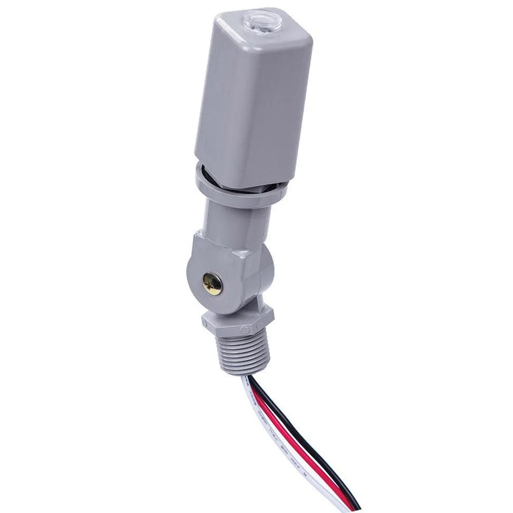 Electronic Photo Control Stem & Swivel Mount Top Lens 1000W 6 Amp 105-305 VAC